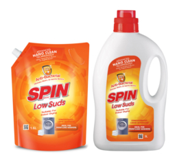 SPINmatic Low Suds Laundry Liquid Detergent (Anti-Bacterial)