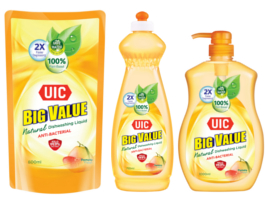 UIC Big Value Natural Dishwashing Liquid | Pomelo (Anti-Bacterial)