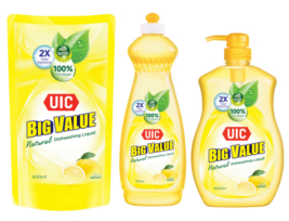 UIC Big Value Natural Dishwashing Liquid | Lemon