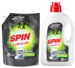 SPINmatic Low Suds Laundry Liquid Detergent (Sports Freshness)